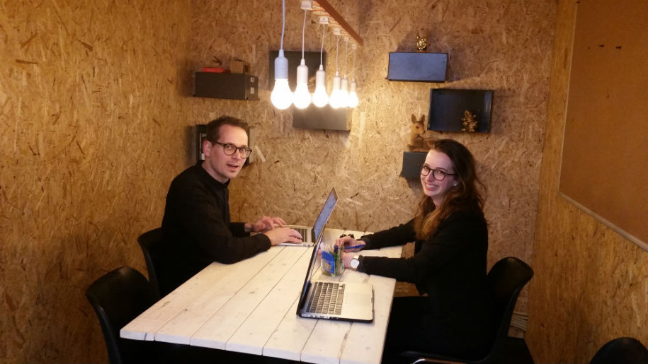 Bespreking bij ontwerpbureau Grrr