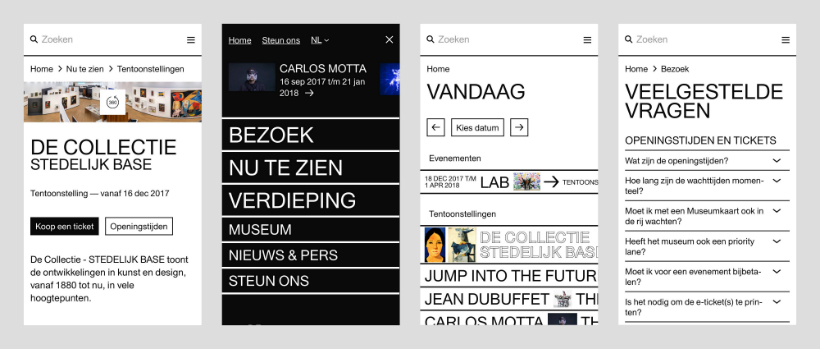 Mobiele website Stedelijk