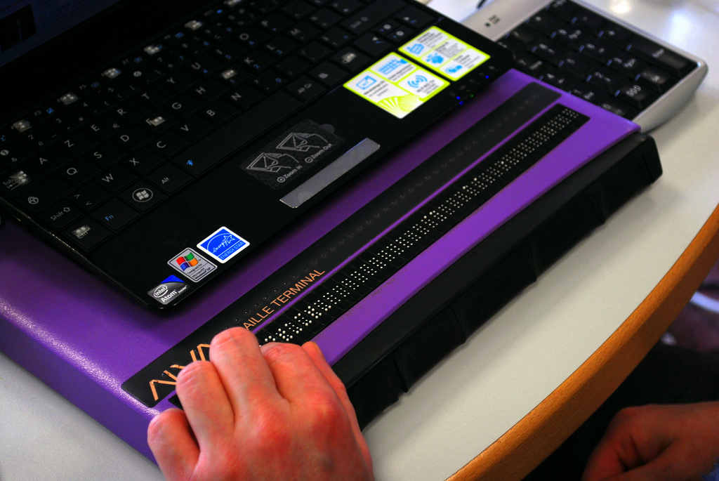 Brailleleesregel voor digitale toegankelijkheid